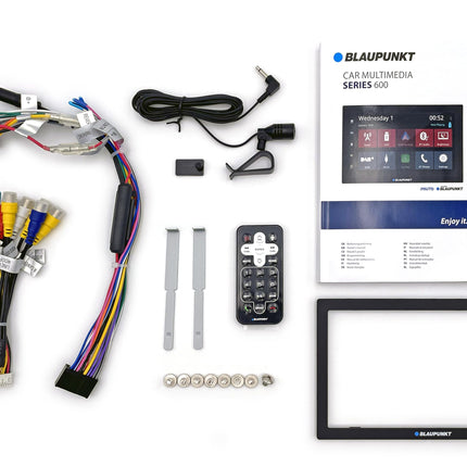 Blaupunkt Oslo 600 DAB, 2-DIN car multimedia, 7-inch touchscreen, wireless CarPlay, wireless Android Auto, DAB+, Bluetooth, hands-free system, USB, rear view camera input, 180 watts