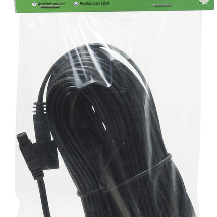 Windhager extension cable, connecting cable for Windhager devices, cable for vole and mouse repellers, 20 m, 08020, black
