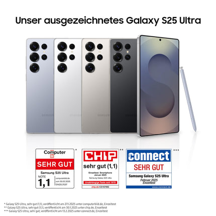 Samsung Galaxy S25 Ultra AI Smartphone with Galaxy AI, Unlocked, Android Phone, 12 GB RAM, 512 GB Storage, 200 MP Camera, Titanium Black, 3-Year Warranty [Exclusively on Amazon]