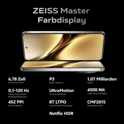 VIVO X200 Pro 5G nutitelefon, 16 GB muutmälu + 512 GB ROM, 6,78-tolline ZEISS Master värviekraan, 120 Hz, 50 MP ZEISS põhikaamera, 200 MP ZEISS APO telekaamera, 5200 mAh aku, IP68 + IP69, 3-aastane tootjagarantii