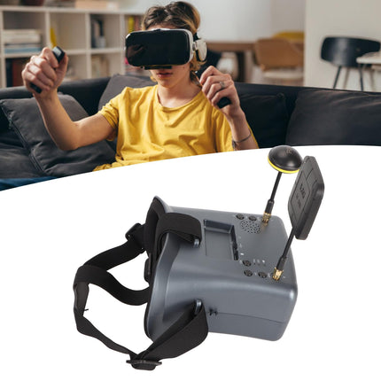 FPV prillid, videoprillid, 5.8G RC õhusõiduk, FPV kvadrokopteri drooni prillid, DVR, 4.3-tolline ekraan, 800 X 480 ekraan, 16:9 ekraan, FPV videoprillid 3.7V-ga, 2000