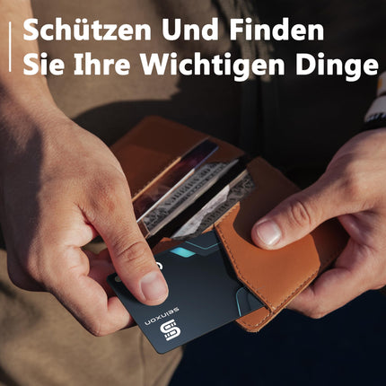 Rahakotiotsing, RFID-blokeerimiskaart, laetav, IP68, esemete jälgija, töötab Apple'iga, Find My rakenduse ja võrguga, laadimiskaabliga 2024 (ainult iOS) Ultra