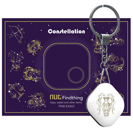 Nutale Key Finder - Lion Find with App Bluetooth, iOS and Android, Community Search Function, Item Tracker Support Remote Control Wallet Tracker Good idea for your lost items Aquarius