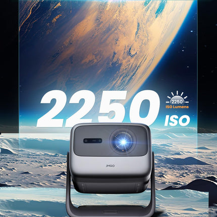 JMGO N1S Pro 4K kolmekordne laserprojektor, 2250 ISO luumenit, 1600:1 kontrastsus, Netflix, GTV, 360° reaalajas autofookus, 300", HDR10, Dolby Digital Plus, kaasaskantav nutiprojektor kodukino ja õue jaoks