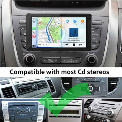 Epronic CD-pesa 17 mm kuuladapter GPS-kinnitusele Carplay ekraanile, 4 nupuga lukk, ühildub 7/10,26-tollise kaasaskantava monitori, autoraadio ja autostereo GPS-iga