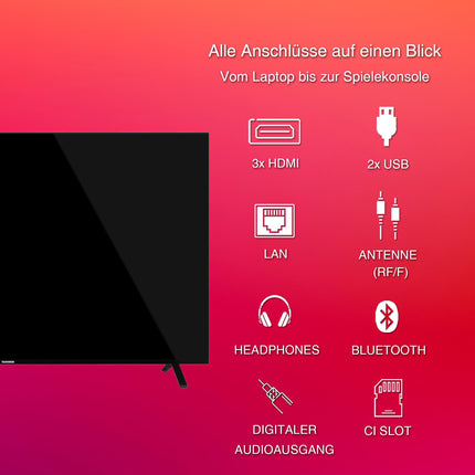 Telefunken QLED-teler 65-tolline TiVo-toega nutiteler (4K UHD, HDR Dolby Vision, Dolby Atmos, kolmekordne tuuner, 6 kuud HD+ kaasas) QU65TO750S