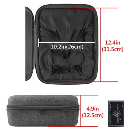 Geekria Headphone Case for Sony MDR-Z1R, MDR-Z7M2, Grado PS1000e, Denon AH-D5200, AH-D9200, JVC HA-SZ2000, HA-SZ1000e, Hard Carrying Case, Protective Bag (Gray)