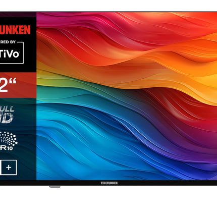 Telefunken 32-inch Smart TV Powered by TiVo (Full HD, HDR, Triple Tuner, HD+ 6 Months Included) D32F751X7CW