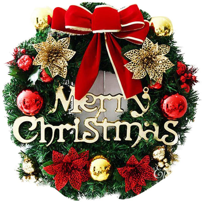 Christmas wreath, 30 cm, Christmas decoration, wreath for door, Christmas garland with bells, bow, Christmas decoration, holiday, party, wedding, home, garden, decoration, winter, Christmas,
