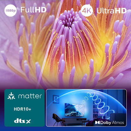 Philips Ambilight 43PUS8500 4K LED nutiteler - 43-tolline ekraan Pixel Precise Ultra HD, Titan OS, Dolby Vision ja Dolby Atmos heliga