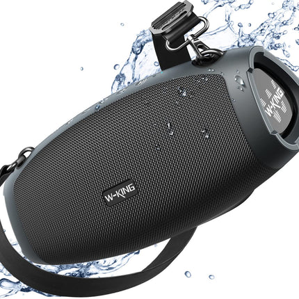 W-KING 120W Peak Bluetooth Speaker Large, IPX6 Music Box Speaker Bluetooth Party Boom Box, THREE Passive Radiators - Omnidirectional HiFi Super Bass/DSP/2 Woofers/42H/Power Bank/TF/AUX/EQ/Opener