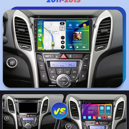 Hikity 2+64GB Android 13 autoraadio Hyundai I30 2011-2015 raadio juhtmevaba Carplay Android Auto, 9-tolline IPS puutetundliku ekraaniga raadio tahavaatekaamera, Bluetoothi, navigatsiooni, WiFi, DSP, ekvalaiseri ja peegliühendusega