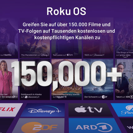 RCA TV 43 inches (108 cm), UHD 4K Smart TV with Wi-Fi, Triple Tuner (DVB-C/S/S2/T/T2), HDR10 HLG, RK43UN1, 2024 (only for Germany)