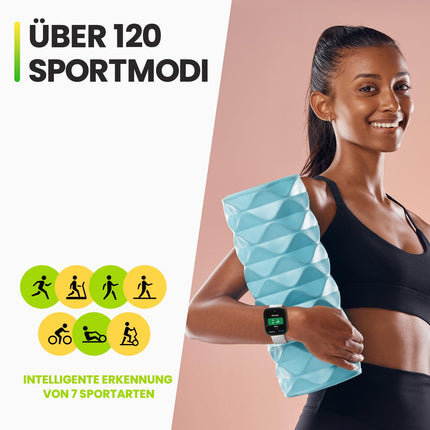 Amazfit Bip 5 46mm nutikell pulsimõõtjaga, 120 spordirežiimiga, Bluetooth-kõne, GPS ja 4 satelliidi positsioneerimissüsteemiga, töötab Alexaga, SpO2 monitor, 10-päevane aku tööiga