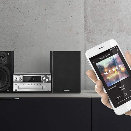 Panasonic SC-PMX94EG-S mikro-HiFi-süsteem (120 W RMS, digitaalne DAB+, CD, FM, Bluetooth, USB, AUX) hõbedane, üks suurus