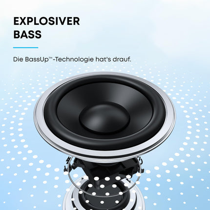 Soundcore Anker Mini 3 Bluetooth Speaker, Compact Speaker with BassUp and PartyCast Technology, USB-C, IPX7 Water Resistance, Custom EQ