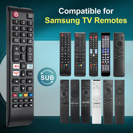Samsungi nutiteleri asenduspult, universaalne kaugjuhtimispult Samsungi teleritele (2 pakki)