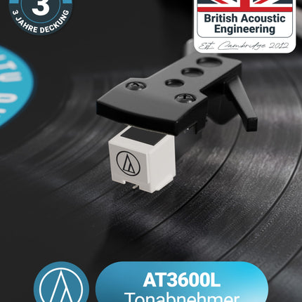 Record player with speakers | Record player with Bluetooth | Vinyl player with premium cassette | Record player with USB recording | Turntable with 45 RPM adapter and felt mat | Majority Moto Plus