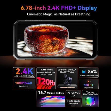 Blackview BL9000 Pro Outdoor Smartphone 5G Handy Wärmebildkamera, 36GB+512GB Dimensity 8020 Outdoor Handys Android 14, 6,78" FHD+ 2,4K, 8800mAh Rugged Handy, IP68, 4G LTE,5G,NFC,OTG,GPS, Schwarz