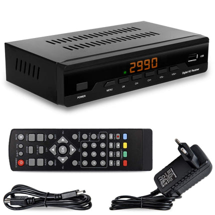 HD-line kaabelvastuvõtja kaabelvastuvõtja digitaalse kaabeltelevisiooni vastuvõtja 2990 Combo DVB-C + HDMI kaabel ja KabelDirekt antennikaabel - 2m - (varjestatud, 75 oomi, koaksiaalpistik &gt; koaksiaalühendus)