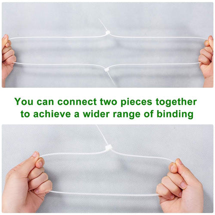 Cable Ties Extra Long White 600mm x 8.8mm Strong Large Cable Ties, 50 Pack Industrial Durable Strong Wire Ties for Tying Fences, Awnings, Tying Branches and Plants