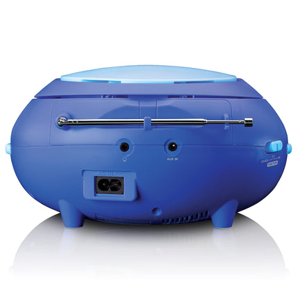 Lenco SCD-620 laste CD-mängija - CD-raadio - mikrofoniga - karaokemängija - lugude mälu - FM-vastuvõtja - 2 x 1 W RMS - AUX-IN - sinine