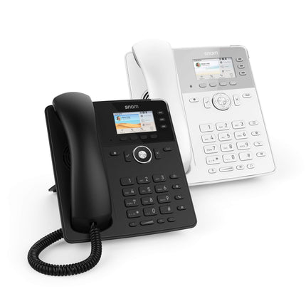Snom D717 IP-telefon, SIP-lauatelefon (3 isemärgistavat funktsiooniklahvi, kõrglahutusega värviline TFT-ekraan, integreeritud valgussensor, PoE IEEE 802.3af), valge, 00004398