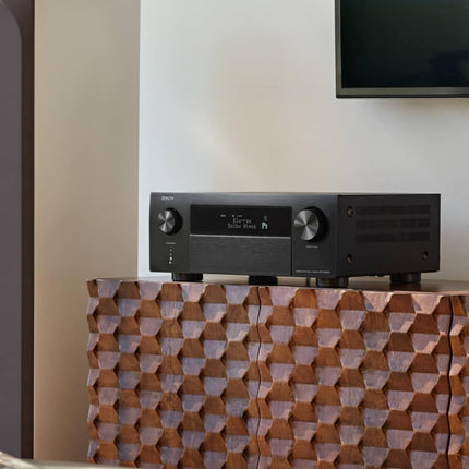 Denon AVC-X4800H 9.4-kanaliga AV-ressiiver, võimendi Auro-3D, Dolby Atmos, DTS:X, 6" 8K sisendid ja 3 väljundit, Bluetooth, Airplay 2, HEOS Multiroom, Alexa ühilduv, must