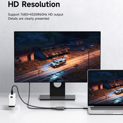 Hagibis AR-prillide adapter 8K @ 60Hz 4K kuni 144Hz USB-C prillid ja laadimismuundur, toiteplokk ja 100W PD komplekt XREAL, Viture, Rokid, Steam Decki ja ROG Ally jaoks