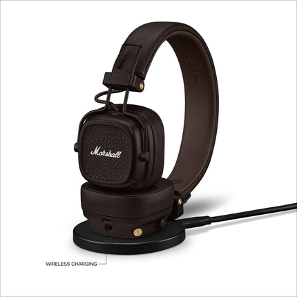 Marshall Major V Bluetooth kõrvaklapid, 100 tundi mänguaega – pruunid
