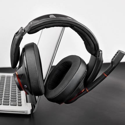 SOULWIT nanokangast vahetuskõrvapadjad Sennheiser GSP500, GSP550, GSP600, GSP 670, EPOS H6 Pro, GSP601, GSP602 mängukõrvaklappidele, vahetuskõrvapadjad mürasummutava mäluvahuga