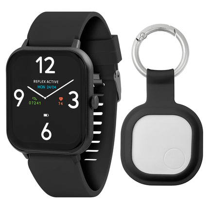 Reflex Active Series 17 4,6 cm IP67 veekindel must nutikell fitnesskõnedele ActiveTag esemete leidjaga kinkekomplekt