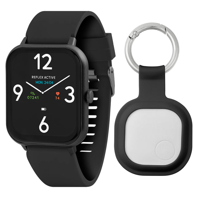 Reflex Active Series 17 4,6 cm IP67 veekindel must nutikell fitnesskõnedele ActiveTag esemete leidjaga kinkekomplekt
