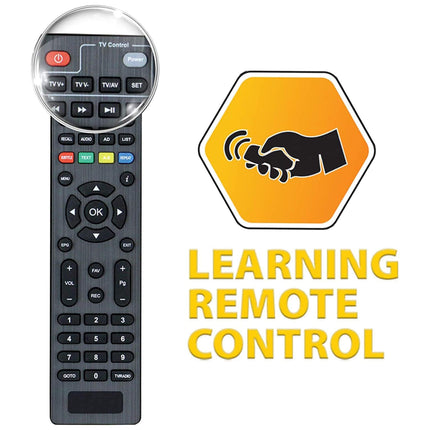 hd-line 20500 S Digital Satellite HD Receiver (DVB-S/DVB-S2, HDMI, AV, 2x USB 2.0, Full HD 1080p, Digital Audio Out) [Pre-programmed for Astra, Hotbird and Türksat] Intelligent Remote Control