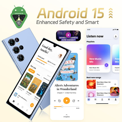 OUKITEL C61 Android 15 nutitelefon lukustamata, 16 GB + 128 GB / 1 TB mobiiltelefon ilma lepinguta, 6,88" HD+ 90Hz ekraan, 5150 mAh mobiiltelefon soodne, 13 MP + 5 MP, 4G kahe SIM-kaardiga SIM-kaardivabad mobiiltelefonid/sõrmejälg/OTG/näotuvastusega