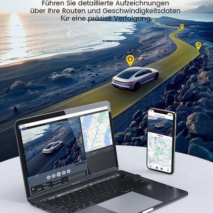 GKU auto armatuurlaud, esi-taga, 4K/2.5K puutetundliku ekraaniga 3.18 tolli, GPS 5G Wi-Fi armatuurlaud, topelt autokaamera, 64GB SD-kaart, parkimise jälgimine, WDR, 170° lainurk, G-andur, tsükkelsalvestus, max 256GB