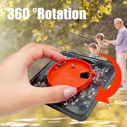 Pliihaavlipüük, pliihaavlipüük hoiukarbiga, eemaldatav pliiraskus, 7 suurusega pliihaavlite sortimendikarp (0,4g/0,5g/0,6g/0,8g/1g/1,2g/1,5g)