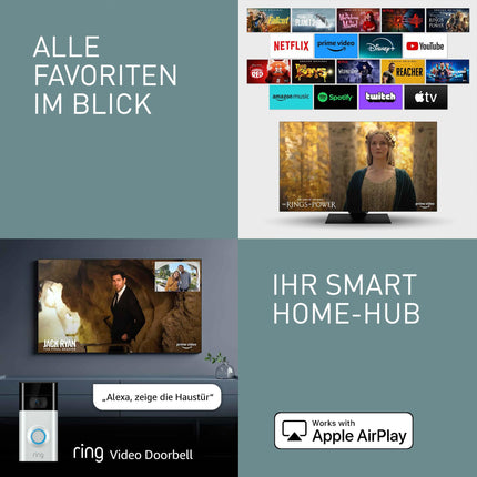 Panasonic TV-55Z80AEZ, Z80 seeria 55-tolline 4K Ultra HD OLED nutiteler, 2024, Fire TV, Dolby Vision ja Atmos, mängurežiim Extreme, Alexa hääljuhtimine, Airplay, must