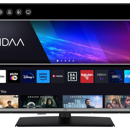 JVC TV 32 inch Smart TV VIDAA LT-32VDF5455 Full HD TV, HDR TV with integrated triple tuner, LED TV black