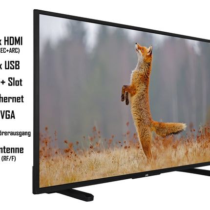 JVC LT-43VU2255 43-tolline nutiteler (4K Ultra HD, HDR Dolby Vision, kolmekordne tuuner) – sisaldab 6 kuud HD+, must