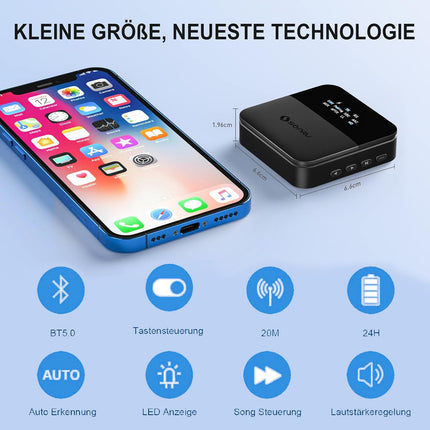 SONRU Bluetooth-saatja-vastuvõtja telerile, Bluetooth-heliadapter, AptX HD madala latentsusega Bluetooth-saatja kahele kõrvaklapile, kõlariga stereosüsteemile, pika leviala, TOSLINK/RCA/AUX/optiline