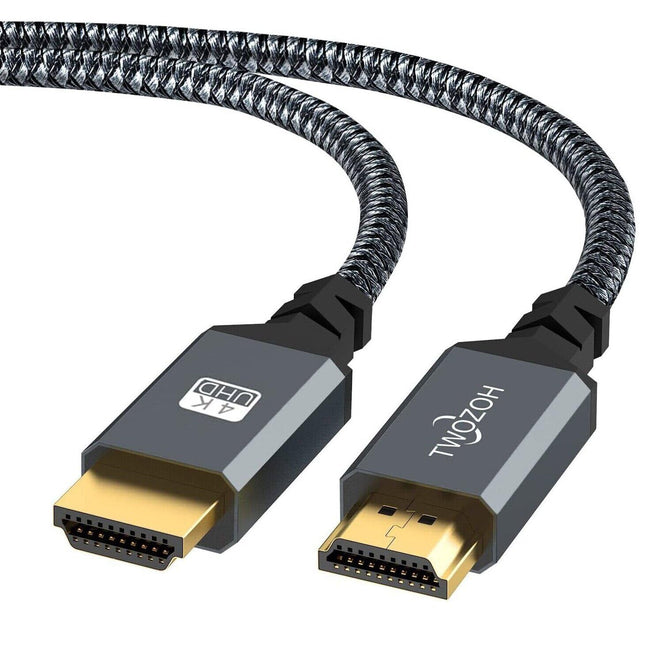 Twozoh 4K HDMI-kaabel 10M, kiire 60Hz 18Gbps punutud HDMI-HDMI 2.0 kaabel, mis ühildub PS5, PS3, PS4, arvuti, projektori, 4K UHD teleri/HDTV ja Xboxiga