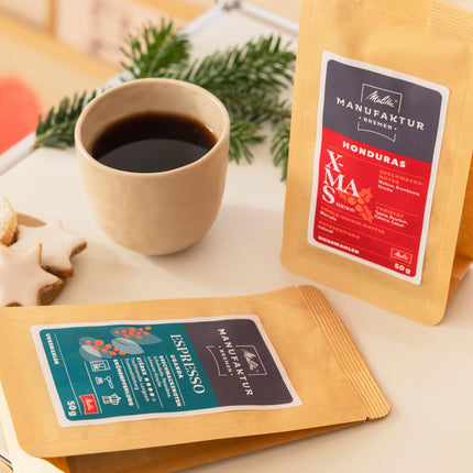 Melitta Manufaktur-Kaffee Advent Calendar 2024, 24 different specialty coffees, coffee beans, unground, special edition, roasted in Germany, 24 x 50g