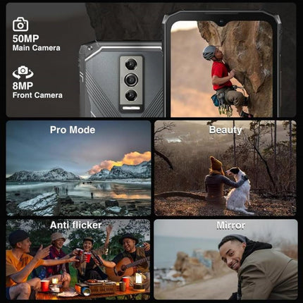 DOOGEE Blade 10 PRO [2024] Outdoor Smartphone Ohne Vertrag Android 14, 16GB+256GB(2TB) Outdoor Handy, 6.56'' HD+, 50MP+8MP Kamera 5150mAh Baustellenhandy, 3 Card Slot/IP68/69K/NFC/Face ID/OTG