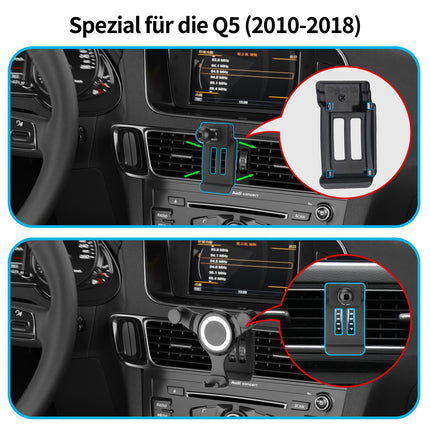 KOYILTD Car Phone Holder for Scratch Protection Car Phone Holder for Audi Q5 2010 2011 2012 2013 2014 2015 2016 2017 2018 Accessories (Style 1)