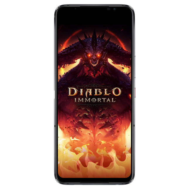 Asus ROG Phone 6 5G nutitelefon (16+512GB, 6,78" FullHD+ 165Hz AMOLED ekraan, Snapdragon™ 8+ Gen1, kolmekordne 50MP kaamera, 6000mAh aku), Diablo Immortal Edition eksklusiivsete lisatarvikutega, Hellfire Red