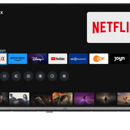 JVC 32-tolline nutiteler, millel on TiVo HD-Ready tugi, HDR-teler kolmekordse tuuneriga, LED-teler LT-32VH7555