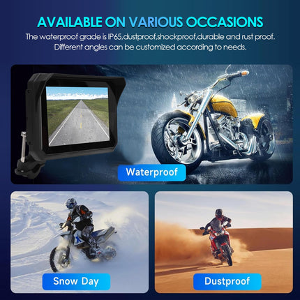 5-inch Motorcycle Carplay GPS Navigation, Airplay CarPlay/Android Auto for Motorcycles, Waterproof IPS Touchscreen, Motorcycle/Motorbike GPS, Bluetooth