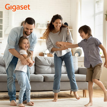 Gigaset Pure 120 Duo - 2 juhtmeta telefoni "ära sega" ja ECO DECT režiimiga - valgustatud ekraan - kuuldeaparaatidega ühilduv, antratsiitmust [Ühildub Saksamaal, Itaalias, Prantsusmaal, Hollandis, Belgias, Šveitsis, Austraalias]