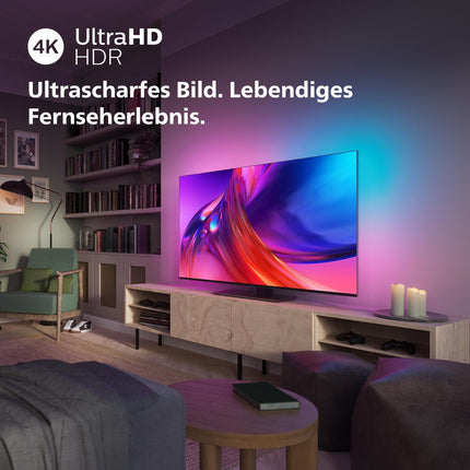Philips Ambilight TV | 43PUS8808/12 | 108 cm (43 tolli) 4K UHD LED-teler | 120 Hz | HDR | Dolby Vision | Google TV | VRR | WiFi | Bluetooth | DTS:X | Hääljuhtimine